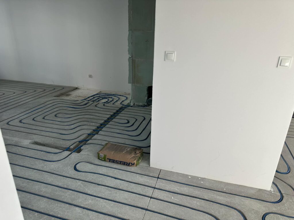 Frezowanie pod ogrzewanie podłogowe
